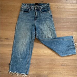 Frank & Oak wide legged cropped jeans